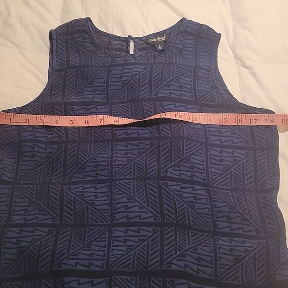Lucky Brand Blue Boxy Tank Top Sz Small - Picture 3 of 8